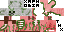 Minecraft skin texture, 64x32 legacy pixels
