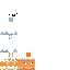 White Minecraft skin texture, 64x64 pixels