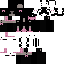 Black Minecraft skin texture, 64x64 pixels