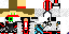 Minecraft skin texture, 64x32 legacy pixels