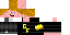 Minecraft skin texture, 64x32 legacy pixels