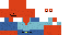 Minecraft skin texture, 64x32 legacy pixels
