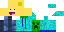 Minecraft skin texture, 64x32 legacy pixels