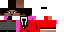 Minecraft skin texture, 64x32 legacy pixels