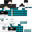 Minecraft skin texture, 64x64 pixels