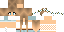 Minecraft skin texture, 64x32 legacy pixels