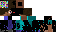 Minecraft skin texture, 64x32 legacy pixels