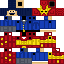 Minecraft skin texture, 64x64 pixels