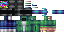 Minecraft skin texture, 64x32 legacy pixels