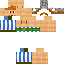 Minecraft skin texture, 64x64 pixels