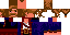 Minecraft skin texture, 64x32 legacy pixels