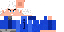 Minecraft skin texture, 64x32 legacy pixels