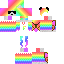 Minecraft skin texture, 64x64 pixels