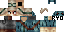 Minecraft skin texture, 64x32 legacy pixels