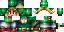 Minecraft skin texture, 64x32 legacy pixels