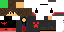 Minecraft skin texture, 64x32 legacy pixels