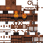 Minecraft skin texture, 64x64 pixels