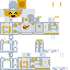 Minecraft skin texture, 64x64 pixels