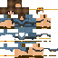 Minecraft skin texture, 64x64 pixels