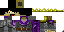 Minecraft skin texture, 64x32 legacy pixels