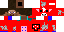 Minecraft skin texture, 64x32 legacy pixels