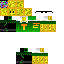 Minecraft skin texture, 64x64 pixels