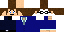 Minecraft skin texture, 64x32 legacy pixels