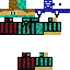 Minecraft skin texture, 64x64 pixels
