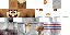 Minecraft skin texture, 64x32 legacy pixels