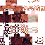 Minecraft skin texture, 64x64 pixels