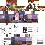 Minecraft skin texture, 64x64 pixels