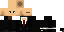 Minecraft skin texture, 64x32 legacy pixels