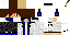 Minecraft skin texture, 64x32 legacy pixels