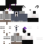 Gray Minecraft skin texture, 64x64 pixels