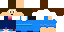 Minecraft skin texture, 64x32 legacy pixels