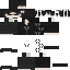 Black Minecraft skin texture, 64x64 pixels