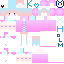 Minecraft skin texture, 64x64 pixels