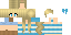 Minecraft skin texture, 64x32 legacy pixels