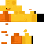 Yellow Minecraft skin texture, 64x64 pixels