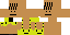 Minecraft skin texture, 64x32 legacy pixels