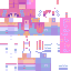 Minecraft skin texture, 64x64 pixels