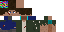 Minecraft skin texture, 64x32 legacy pixels