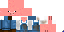 Minecraft skin texture, 64x32 legacy pixels