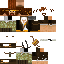Minecraft skin texture, 64x64 pixels