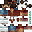 Minecraft skin texture, 64x64 pixels