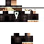 Minecraft skin texture, 64x64 pixels