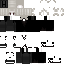 Black Minecraft skin texture, 64x64 pixels