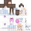 Minecraft skin texture, 64x64 pixels