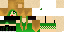 Minecraft skin texture, 64x32 legacy pixels
