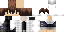 Minecraft skin texture, 64x32 legacy pixels